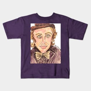 Gene Wilder Willy Wonka Kids T-Shirt